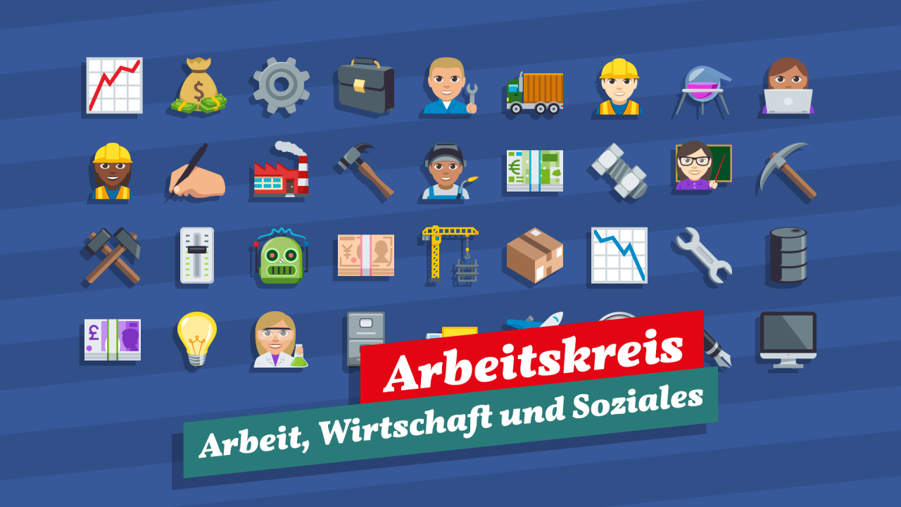 Grafik Arbeitskreis Arbeit, Wirtschaft und Soziales