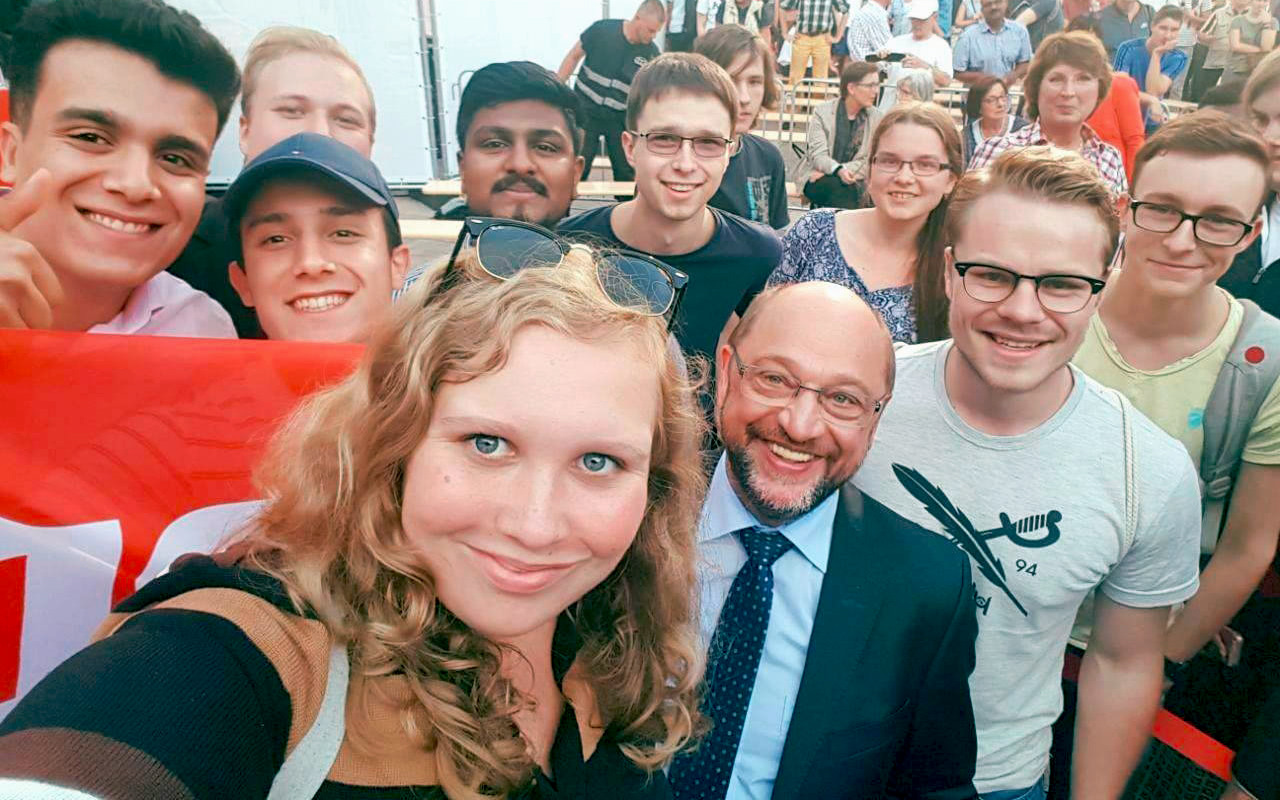 Jusos Göttingen mit Martin Schulz